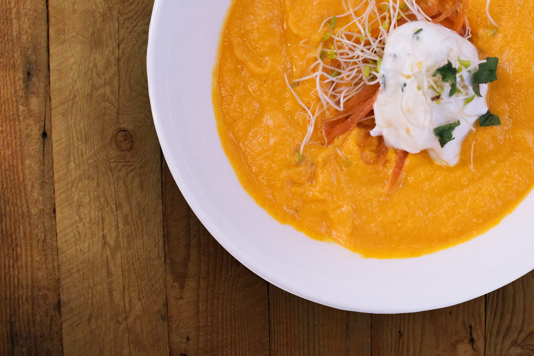Atlantic Eats: Carrot Ginger Soup